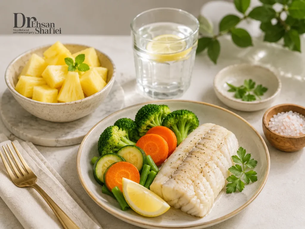 رژیم غذایی مناسب و کم‌نمک بعد از جراحی بینی طبیعی