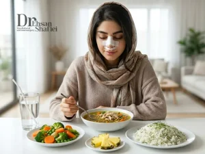 بعد از عمل بینی چی بخوریم برنامه غذایی مناسب کاهش ورم