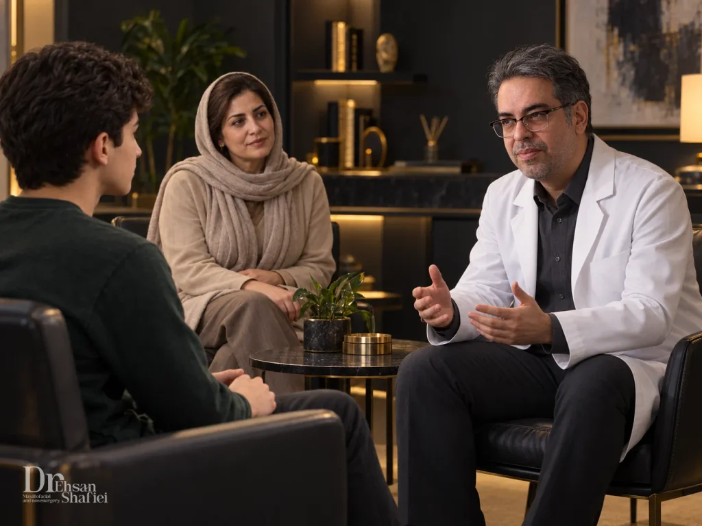 مشاوره نوجوان و خانواده درباره سن مناسب عمل بینی